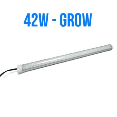  LAMPA VLED GROW 42W, LED 6500K NA WZROST, DO ROŚLIN NA PARAPET, MONTAŻ W PIONIE I POZIOMIE, DŁ.95cm, DO UPRAWY ROŚLIN, VF TLED