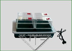 TACA PODGRZEWANA GARLAND + 4 SZKLARENKI WENTYLOWANE, 38.5x24xh17.5cm, 230V