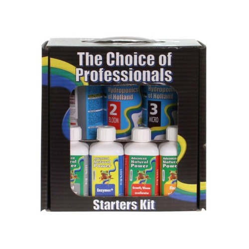  STARTER KIT,  ZESTAW NAWOZÓW i STYMULATORÓW NA WZROST i KWITNIENIE (hydro, kokos, ziemia),  ADVANCED HYDROPONICS OF HOLLAND