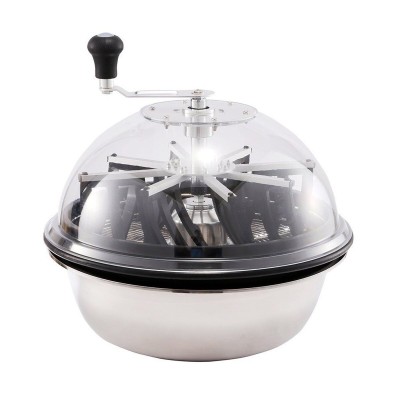  RĘCZNY TRYMER DO LIŚCI - VF 16" / 43cm, MECHANICZNY, PRZEZROCZYSTA POKRYWA, Ø43cm, h28cm,