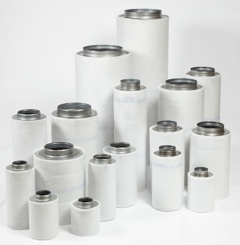 FILTR WĘGLOWY ECONOMY, PRZYŁĄCZE fi-160mm, 450-620m3/h, L44/W25cm, węgiel 5,1kg, antyzapachowy, przeciwzapachowy, PRIMA KLIMA